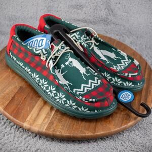 Hey Dude Men's Wally Holiday Cheers Shoes New!  Size 11
